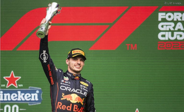 Verstappen gana en México y bate otro récord; podio de Pérez
