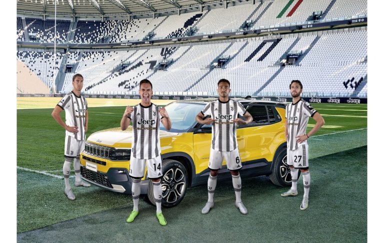 La Juventus FC estrenará la camiseta especial de celebración del equipo Jeep Avenger