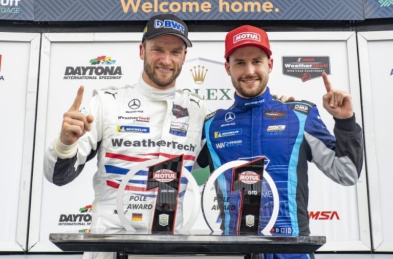Mercedes-AMG GT3 ganador de la pole en las 24H de Daytona