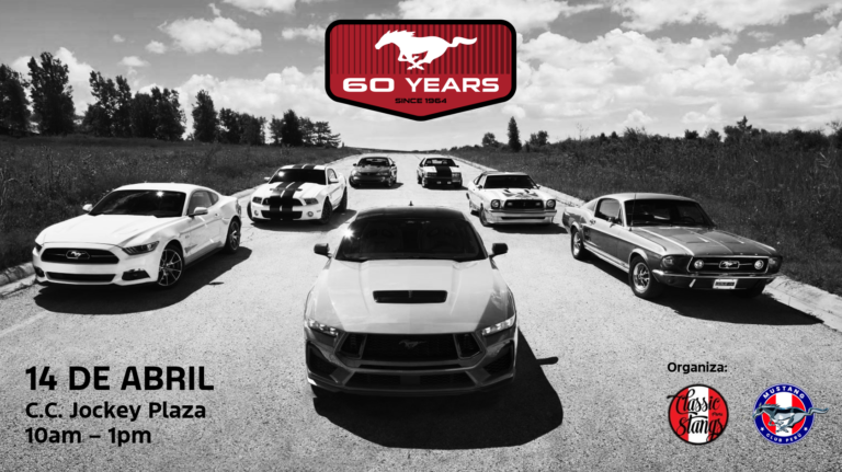 Mustang Club Perú celebra el 60° aniversario de Ford Mustang con una exhibición en el Jockey Plaza