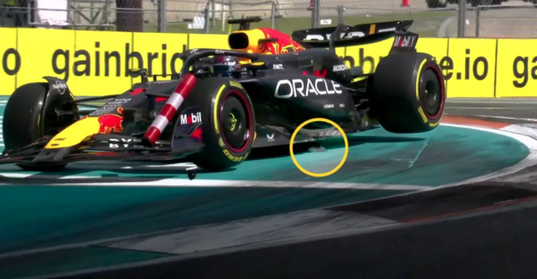 ¿Los daños en la vuelta 22 del GP de Miami en el RB20 de Verstappen influyeron en su desempeño?