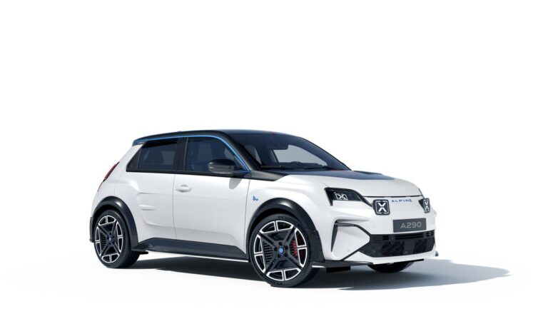El Alpine A290 un elegante hot hatch eléctrico de 215 HP