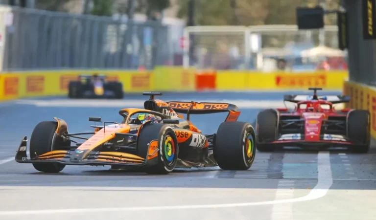 Oscar Piastri sorprende a Charles Leclerc y gana el Gran Premio de Azerbaiyán
