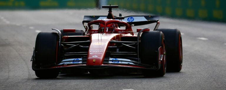 Charles Leclerc gana la pole en Bakú y Norris queda 17º tras un error en la Q1