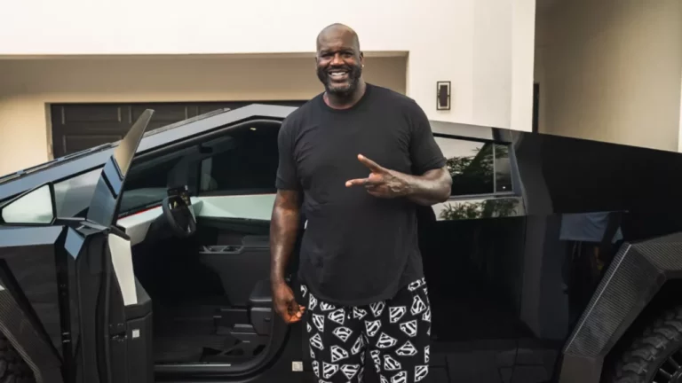 Shaquille O’Neal presume su TESLA CYBERTRUCK modificado y llama la atención de ELON MUSK