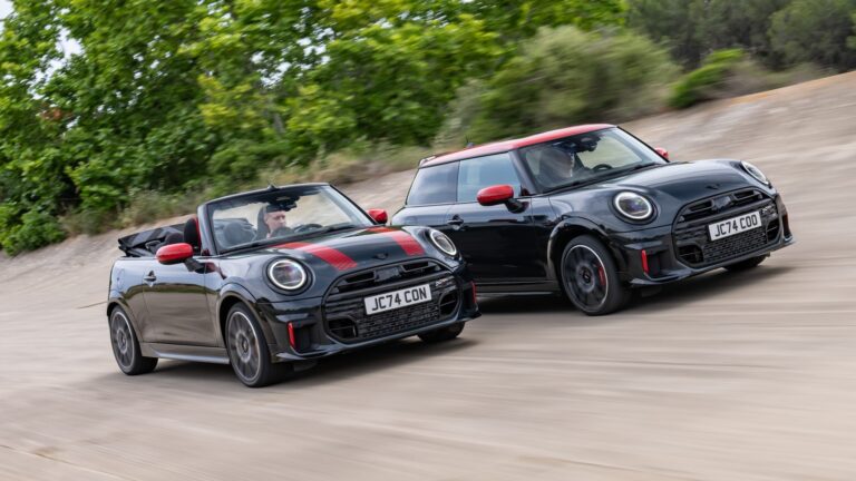 Primer vistazo al Mini Cooper John Cooper Works Hardtop y Convertible 2025