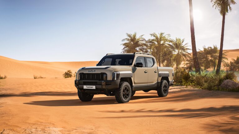 Kia Tasman redefine la camioneta con un diseño decidido y tecnología innovadora, brindando verdadera practicidad