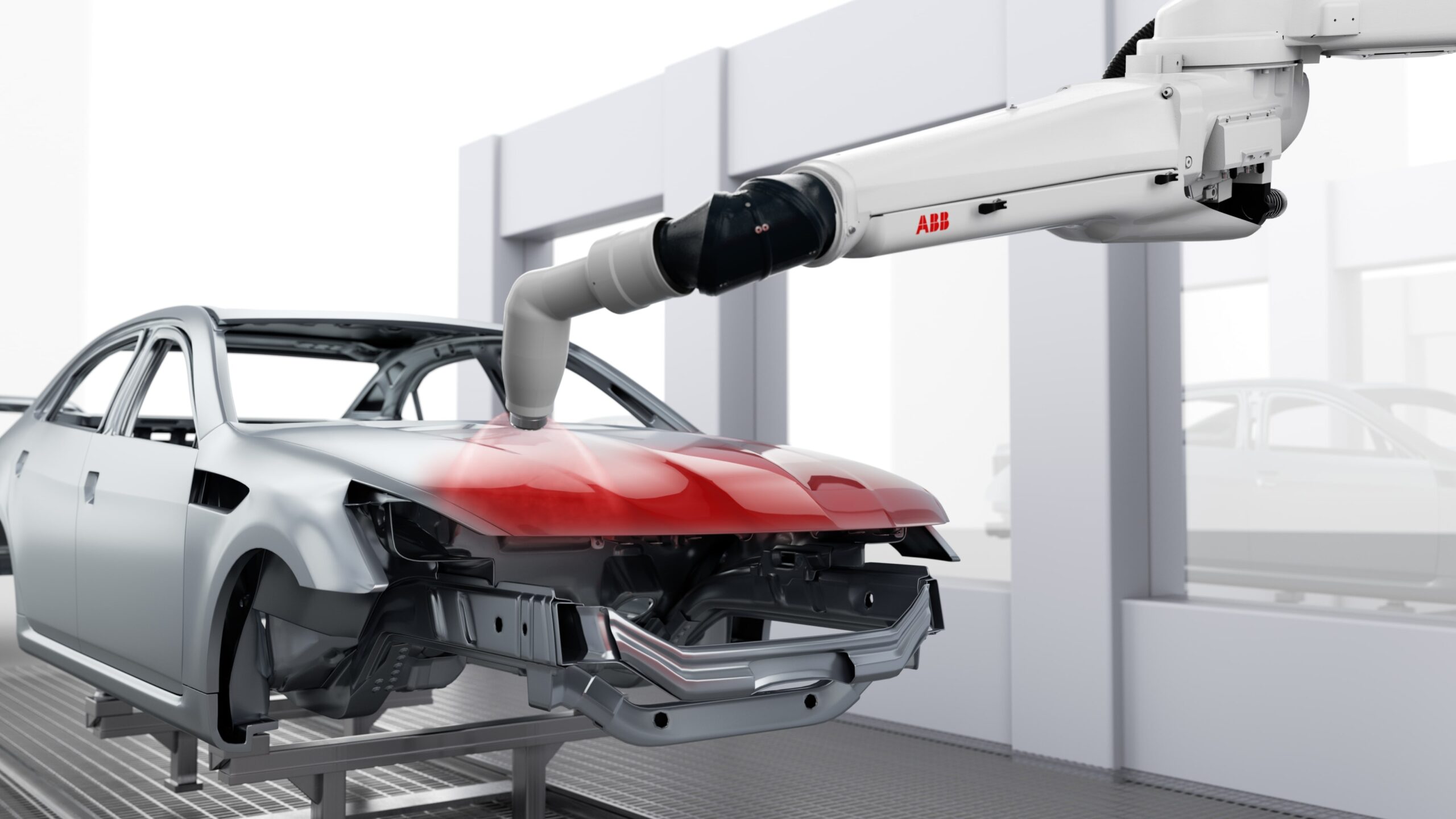 ABB lanza un nuevo atomizador de pintura para talleres de pintura eficientes y sostenibles