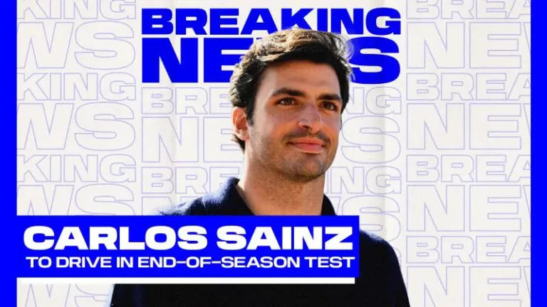 Carlos Sainz con el Williams ya en los test de postemporada en Abu Dabi