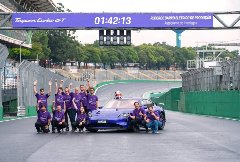 El Taycan Turbo GT establece un nuevo récord de vuelta para EV’s en Interlagos