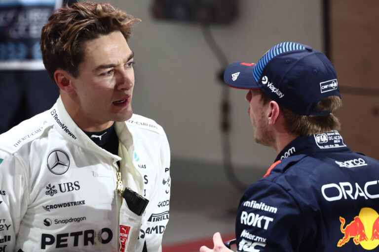 Max Verstappen y George Russell en un tenso intercambio tras el Gran Premio de Australia