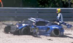 Porsche confirma el estado de salud de Laurens Vanthoor tras el fuerte accidente en Nürburgring