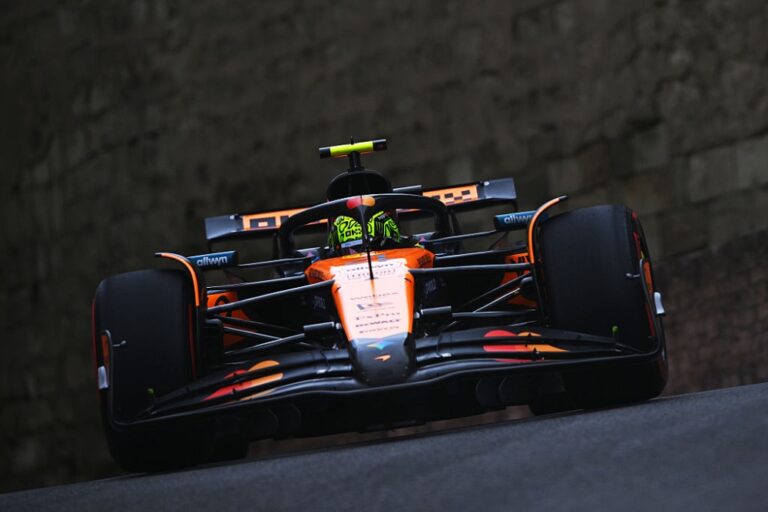 Lando Norris recupera el mando en los últimos entrenamientos de Bakú