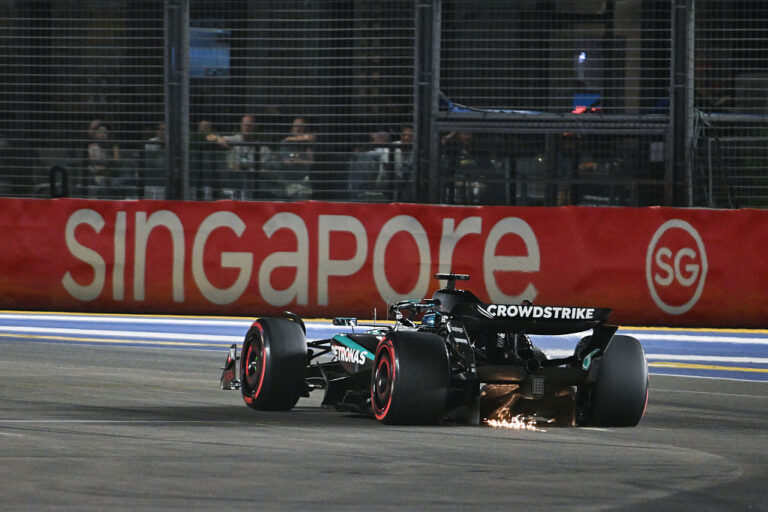 GP de Singapur – Russell sorprende a Verstappen y se lleva la pole en Marina Bay