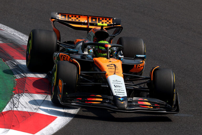 Norris domina la tercera práctica en México mientras Verstappen y Piastri pierden terreno