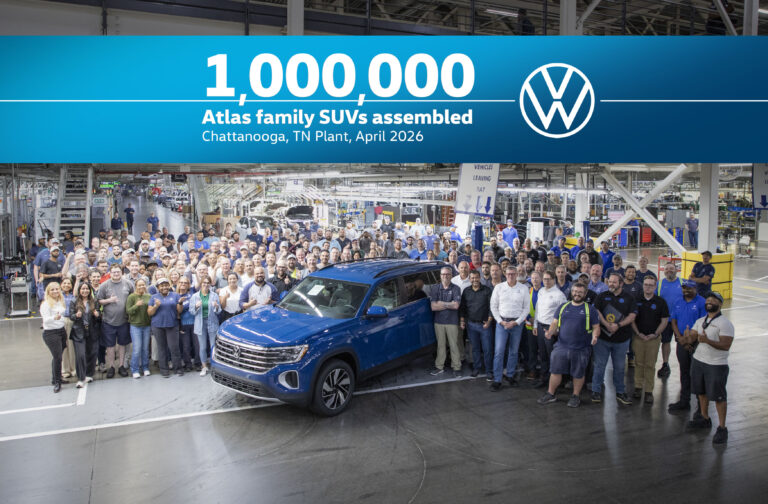 Volkswagen Atlas alcanza el millón de unidades producidas en Estados Unidos