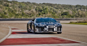 Gabriel Bortoleto y Nico Hülkenberg prueban el nuevo Audi Nuvolari de más de 1.000 CV