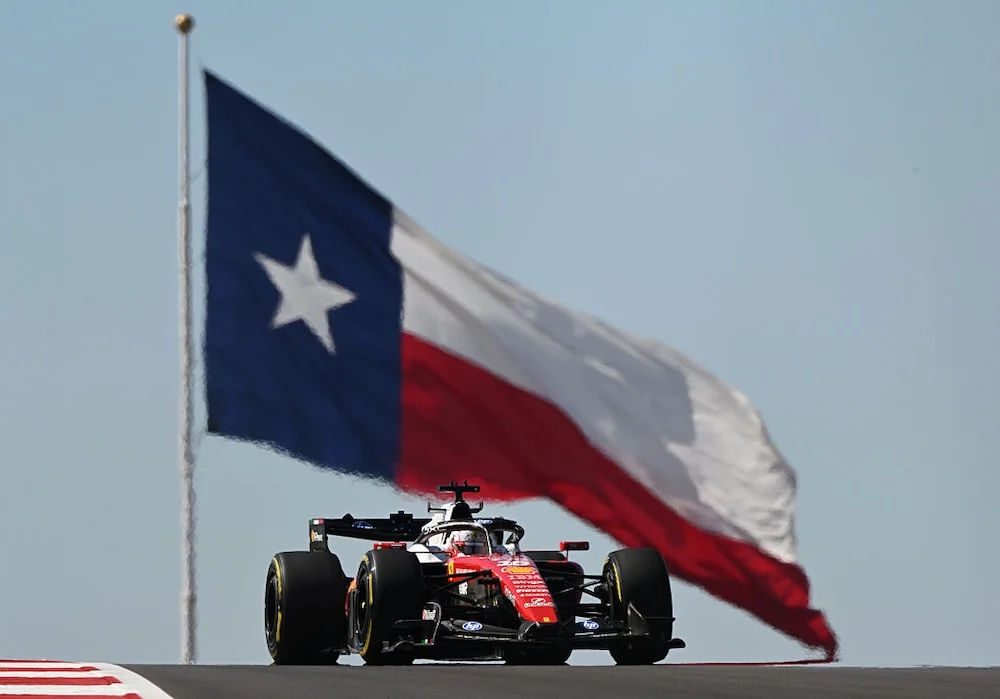 Ferrari marca el ritmo en Austin: Leclerc lidera la FP2 del GP de Estados Unidos por apenas 42 milésimas