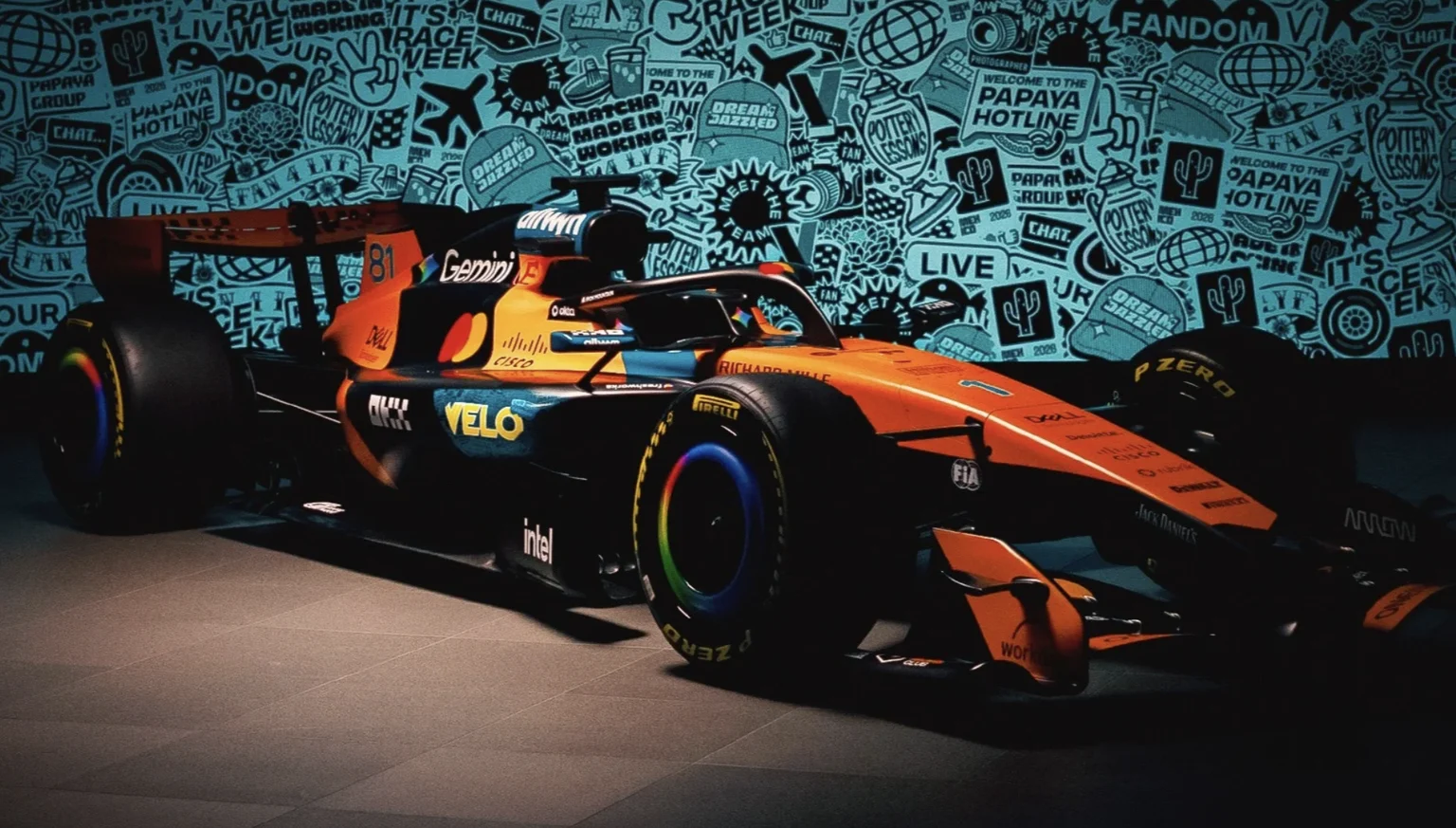 McLaren presenta una decoración especial para el GP de México inspirada en sus aficionados