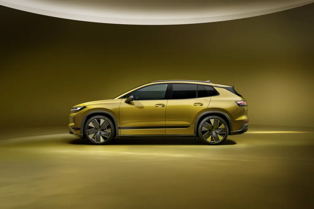 Perfil del Volkswagen ID. Tiguan en color Olive Bronze